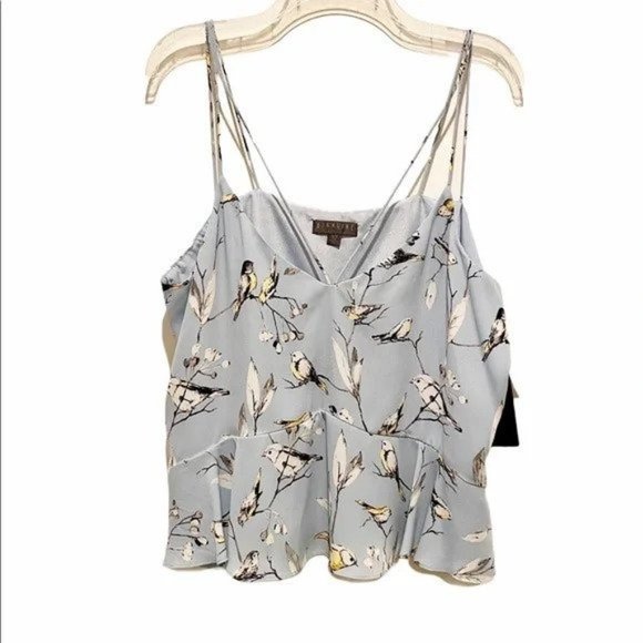 Lord & Taylor Highline Strappy Bird Print Dressy Tank Top - Picture 4 of 5